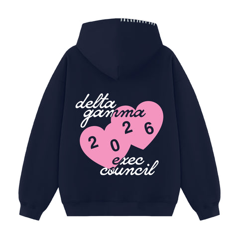 Love From Exec Hood Stitch Sorority Hoodie