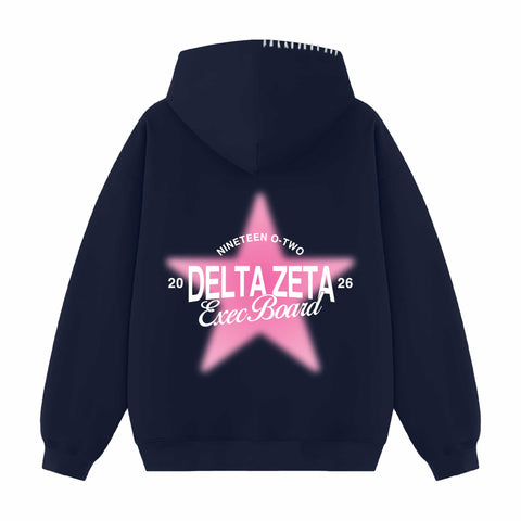 Star Council Exec Hood Stitch Sorority Hoodie