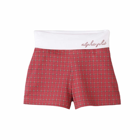 Alpha Phi Entwined Foldover Shorts