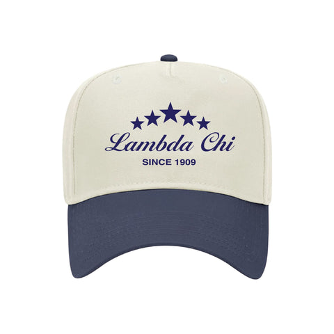 Five Star Embroidered Fraternity Hat