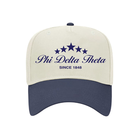 Five Star Embroidered Fraternity Hat
