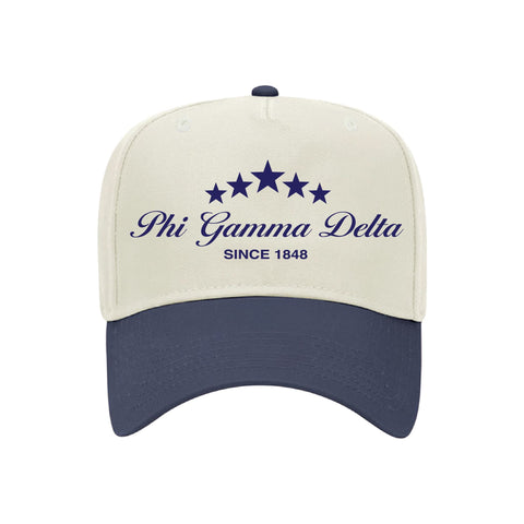 Five Star Embroidered Fraternity Hat