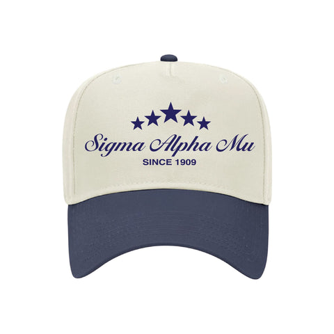 Five Star Embroidered Fraternity Hat