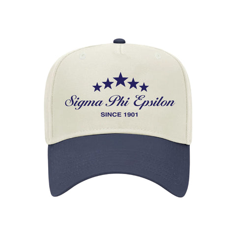 Five Star Embroidered Fraternity Hat