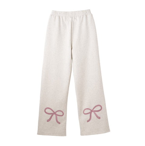 "Floral Bow" Flare Sweats