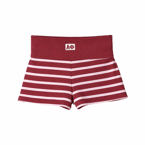 Alpha Phi Fine Line Foldover Shorts