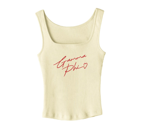 With Love Yellow Sorority Tank