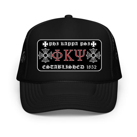 Gothic Fleur Embroidered Fraternity Cap