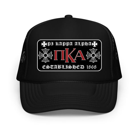 Gothic Fleur Embroidered Fraternity Cap