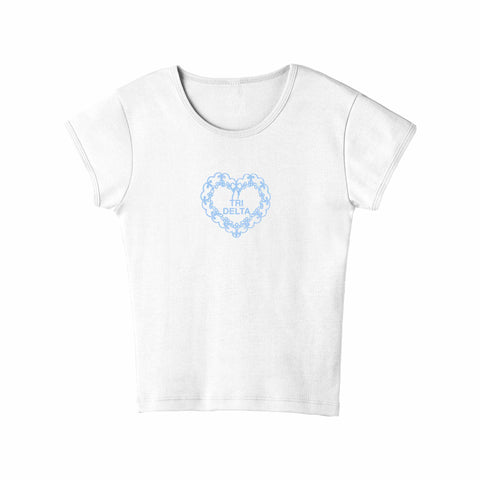 Heartlace Sorority Baby Tee