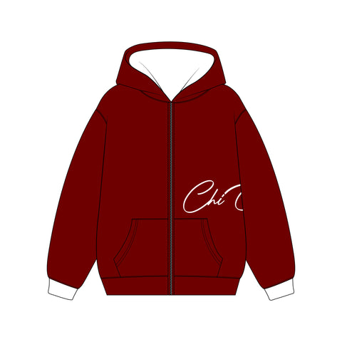 PO 18430 Chi Omega HLH Zip Up Hoodie