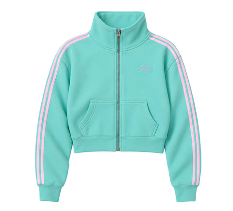 PO 19048 SDSU Alpha Phi HLH Zip Up Mock Neck (Teal)
