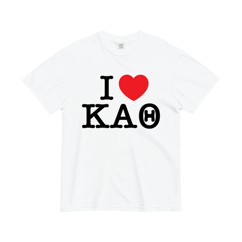 I Heart Tee-Kappa Alpha Theta-Small-white