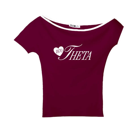 Adorn Bordeaux Sorority Marina Top