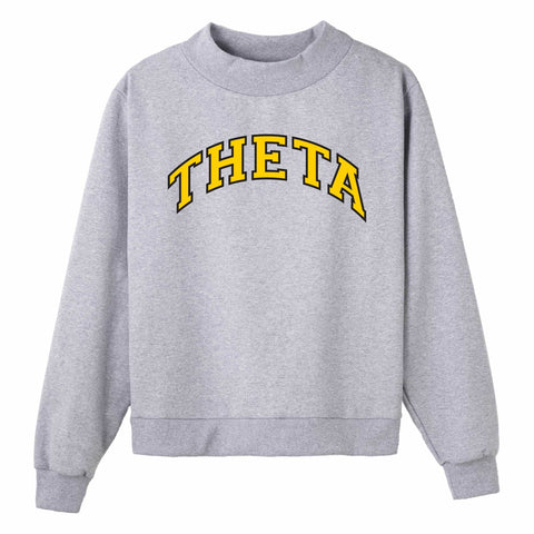 Gold and Black Campus Colors Sorority Mock Neck