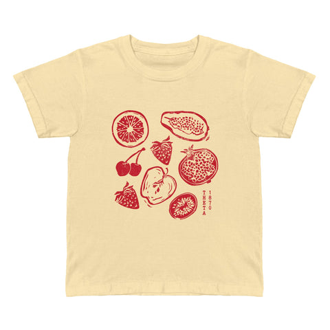 Sliced and Stamped Sorority Baby Tee