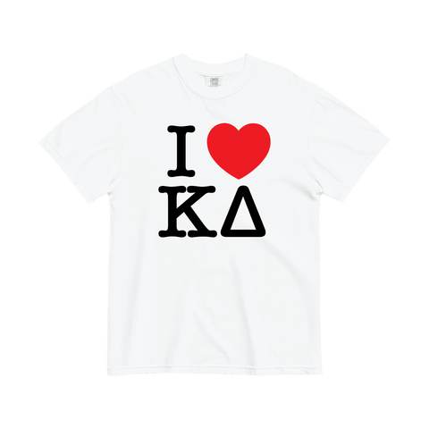 I Heart Tee-Kappa Delta-Small-white