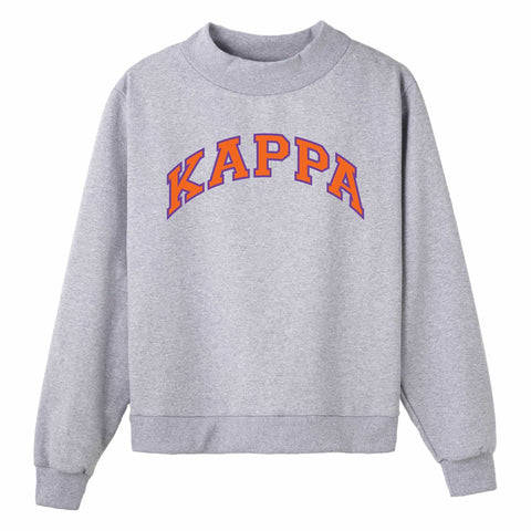 Purple and Orange Campus Colors Sorority Mock Neck