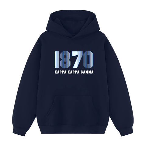 Pinstripe Year Sorority Hoodie