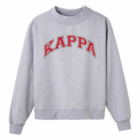 Crimson Campus Colors Sorority Mock Neck