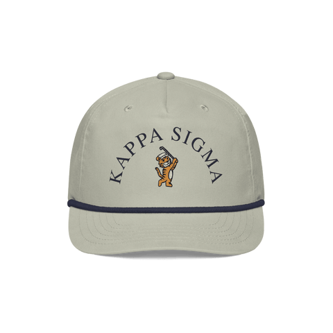 Tiger Golf Rope Hat-Kappa Sigma-cream, tan