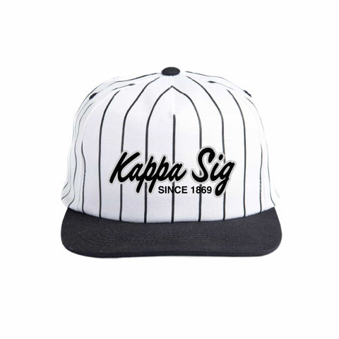 Silver and Black Embroidered Fraternity Hat