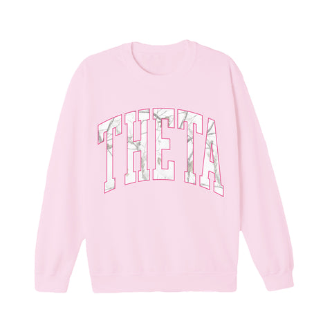 White Camo Sorority Crewneck