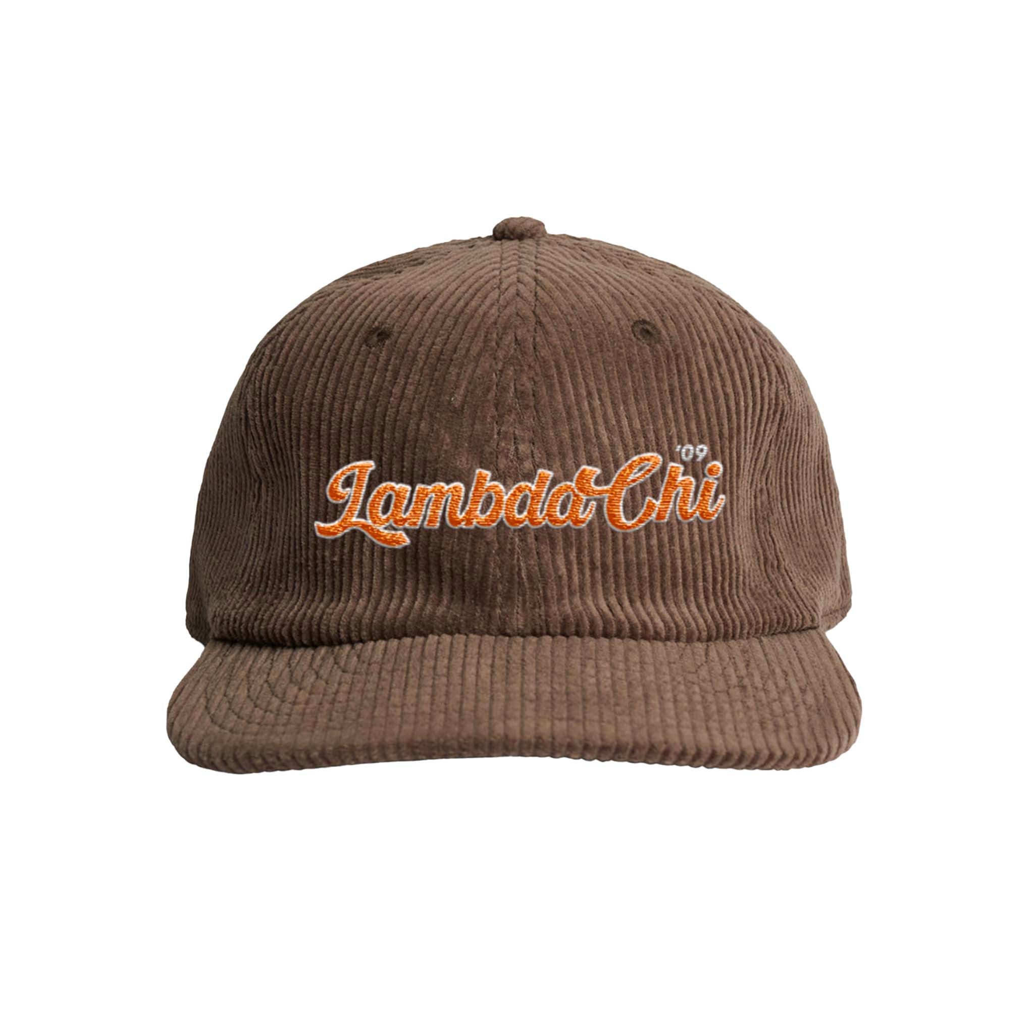 Retro Script Embroidered Fraternity Corduroy Cap – The Hang Loose Hut
