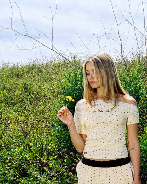 Polka Dot Lace Marina Top