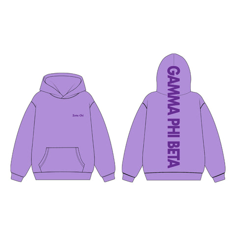 TCU Gamma Phi Beta Satin Patch Sets HLH Hoodie