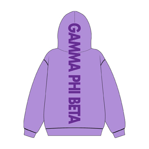 TCU Gamma Phi Beta Satin Patch Sets HLH Hoodie