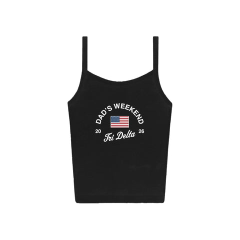 PO 19617 Delta Delta Delta Baby Rib Spaghetti Tank