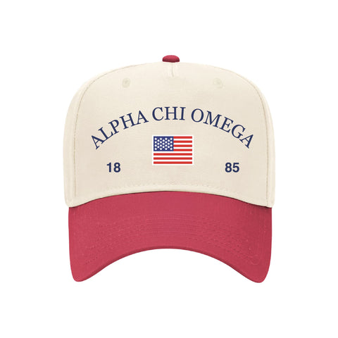 Old Glory Embroidered Sorority Hat