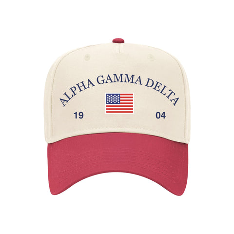 Old Glory Embroidered Sorority Hat