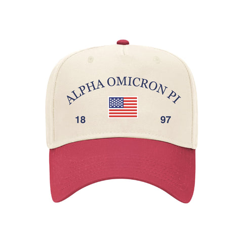 Old Glory Embroidered Sorority Hat