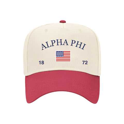 Old Glory Embroidered Sorority Hat