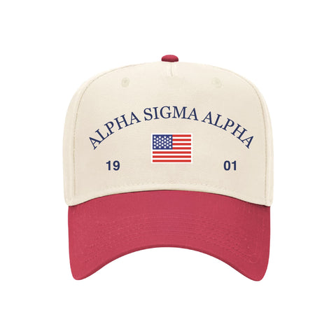 Old Glory Embroidered Sorority Hat