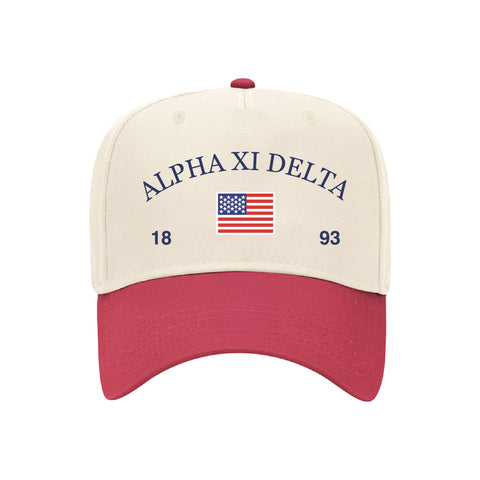 Old Glory Embroidered Sorority Hat