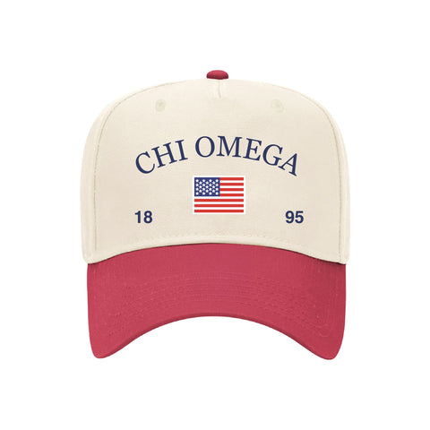 Old Glory Embroidered Sorority Hat