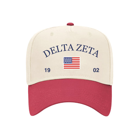 Old Glory Embroidered Sorority Hat