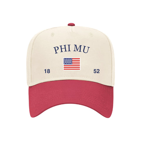 Old Glory Embroidered Sorority Hat