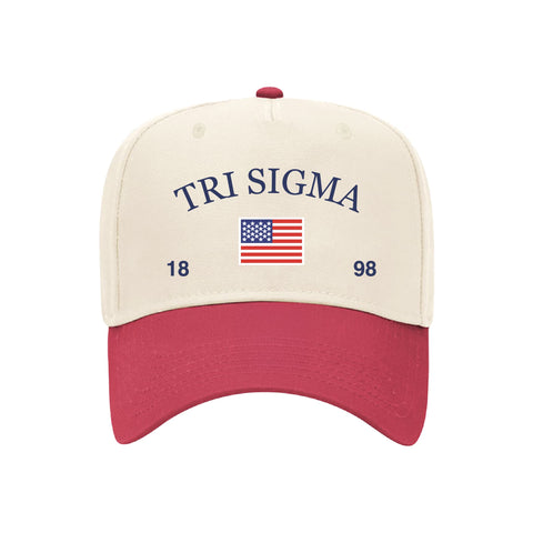 Old Glory Embroidered Sorority Hat