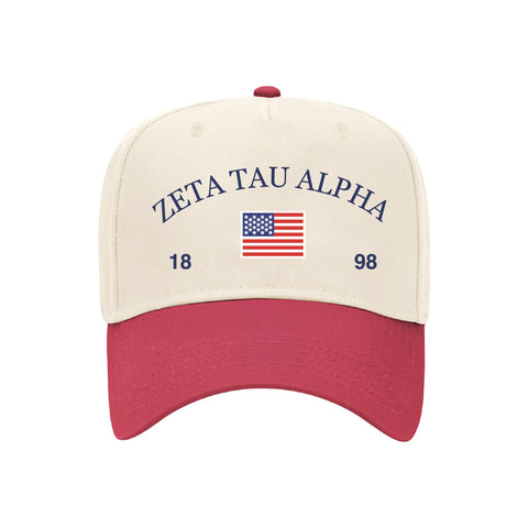 Old Glory Embroidered Sorority Hat