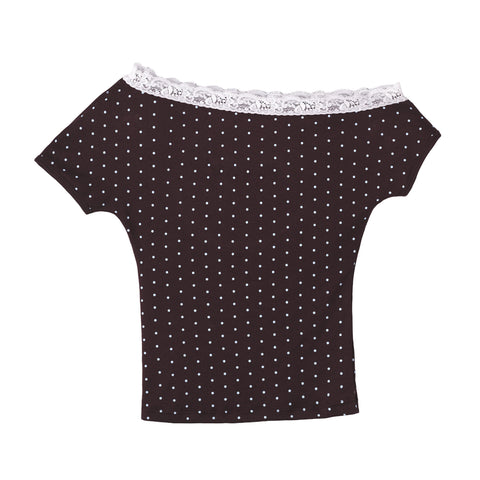 Polka Dot Lace Marina Top