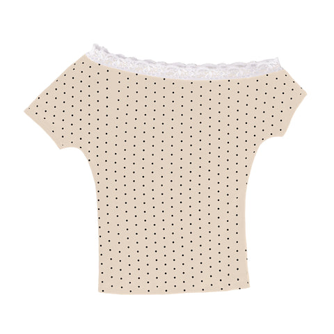 Polka Dot Lace Marina Top