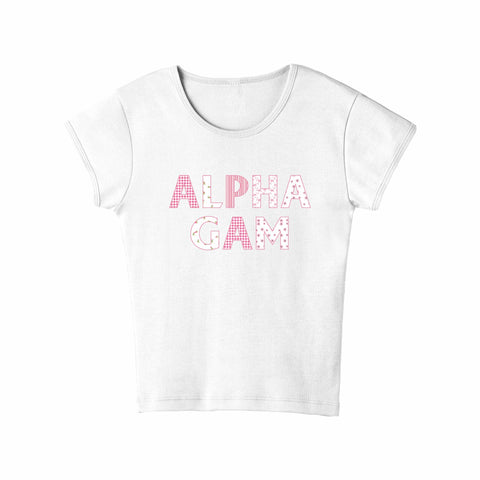 Petal Patchwork Sorority Baby Tee