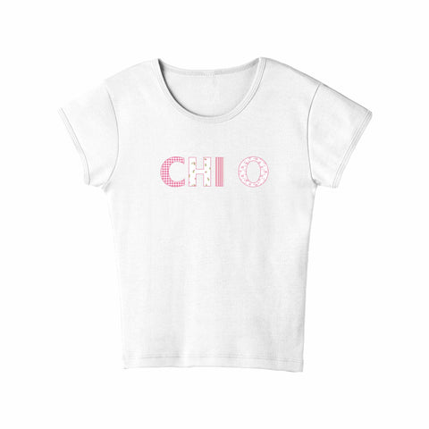 Petal Patchwork Sorority Baby Tee