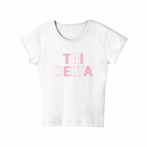 Petal Patchwork Sorority Baby Tee