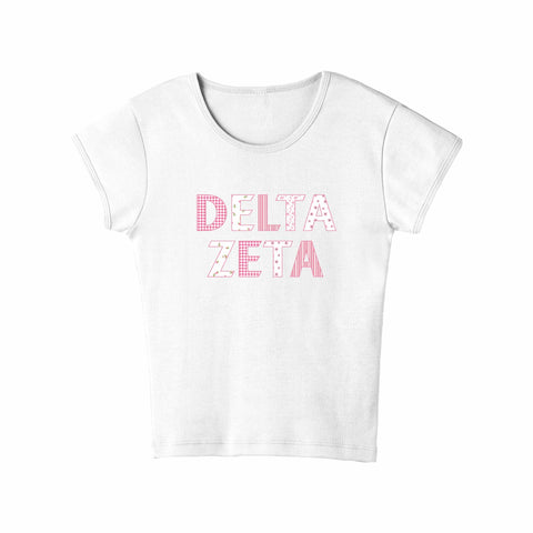 Petal Patchwork Sorority Baby Tee