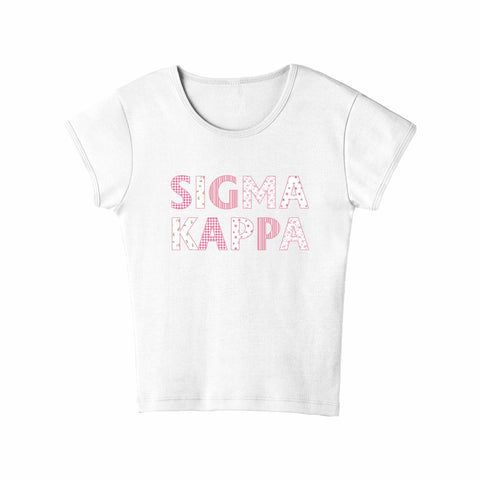 Petal Patchwork Sorority Baby Tee
